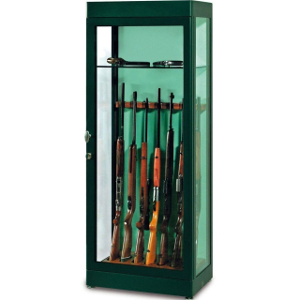 Esempio di armadio blindato per fucili con vetri