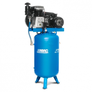 ABAC Compressore verticale con trasmissione a cinghia monostadio Lt 270 PRO  B6000 270 VT7,5 - Il Ferramenta